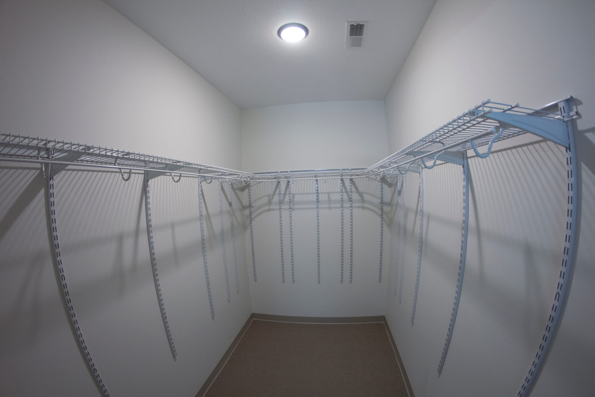 Large walk-in closets available